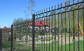 Фасадный сварной забор  