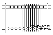Забор из прутка