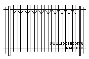 Секционный забор из профильной трубы